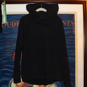 Lulu Lemon Black Cowl Neck Sweatshirt
